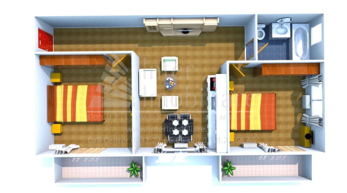 Oferta Bucium apartament nou 65 mp, 3 camere, nedecomandat, de vanzare,  Selena Market Visan imagine 1