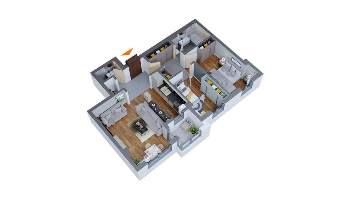 Oferta Dacia apartament nou 82 mp, 3 camere, decomandat, de vanzare,  Bariera Dacia imagine 1