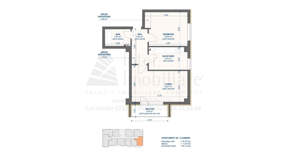 Oferta De vanzare apartament nou, 2 camere, decomandat, 58 mp, CUG,  Tehnopolis imagine 11