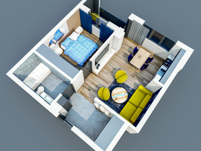 De vanzare apartament nou, 2 camere,  decomandat,  50 mp, Bucium,  (Visani) 144162