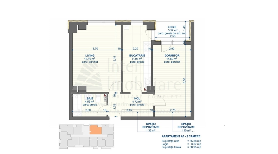 Oferta 2 camere, decomandat, 59 mp, de vanzare apartament nou in zona CUG,  Vama Tehnopolis imagine 11
