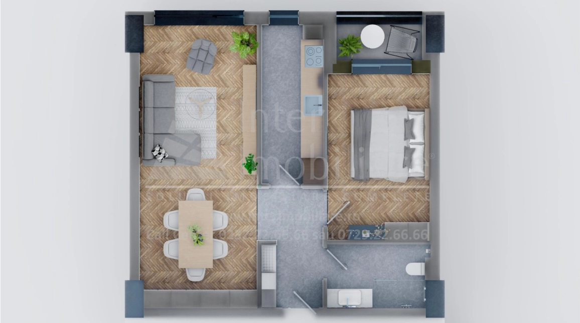 Oferta Apartament nou de vanzare, 2 camere, decomandat, 55 mp, Tatarasi,  Lac Venetia imagine 1