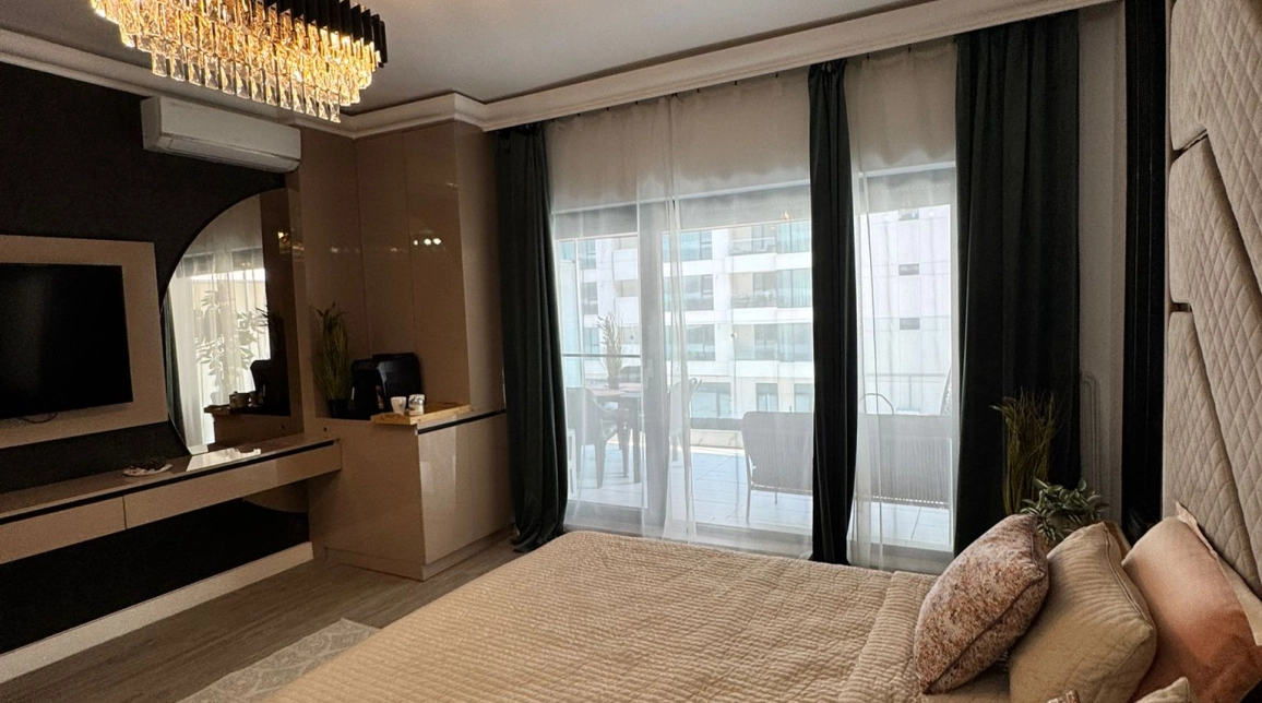 Oferta 1 camera, decomandat, 41 mp, de vanzare apartament nou in zona Mamaia Nord,  PARCARE INCLUSA,VEDERE LATERALA la MARE imagine 3