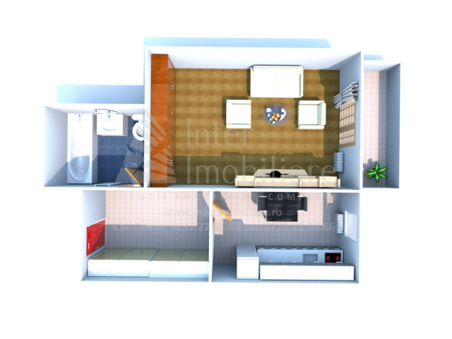 Apartament de vanzare, 1 camera,  decomandat,  43 mp, Galata,  (Platou Galata) 161765