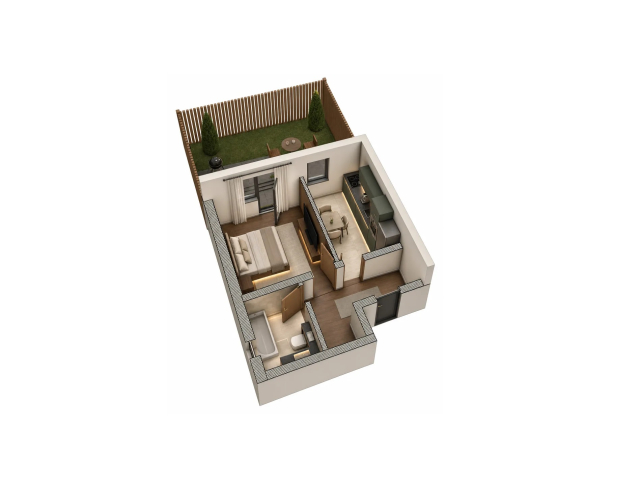 1 camera,  decomandat,  35 mp, de vanzare apartament nou in zona CUG,  (Mega Image 5 drumuri) 163248
