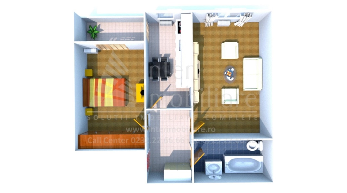 Oferta Apartament nou, 2 camere decomandat, 56 mp, Pacurari, de vanzare,  Popas Pacurari- Str. Soarelui imagine 9