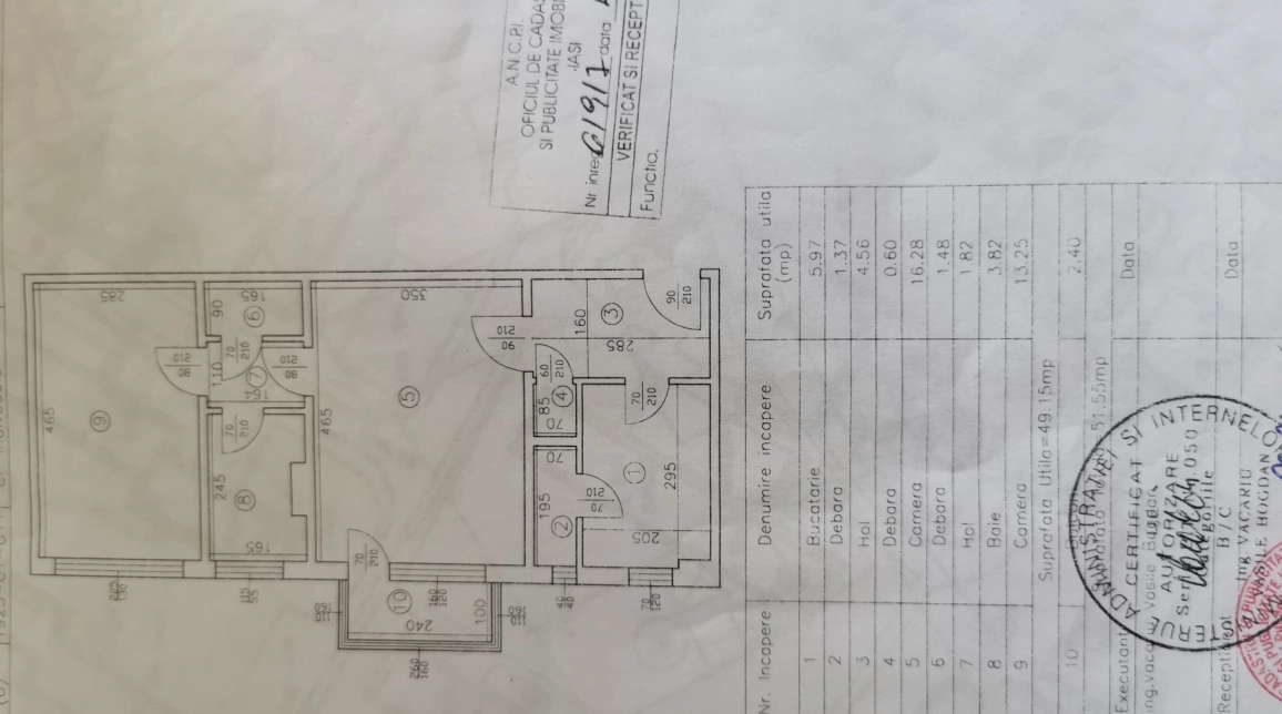 Oferta Apartament, 2 camere semidecomandat, 52 mp, Podu Ros, de vanzare,  Titu Maiorescu imagine 5