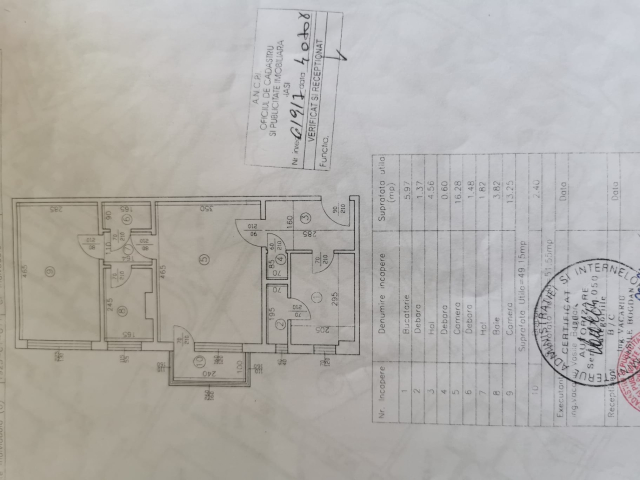 Apartament, 2 camere  semidecomandat,  52 mp, Podu Ros, de vanzare,  (Titu Maiorescu) 163111