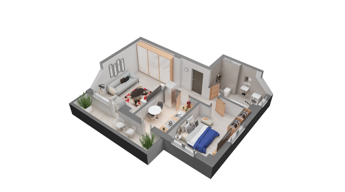 Oferta Apartament nou de vanzare, 2 camere, decomandat, 55 mp, Canta,  Moara 1 Mai imagine 2