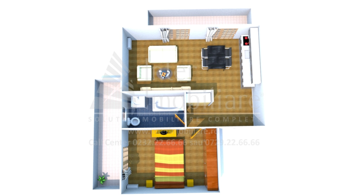 Oferta Frumoasa apartament nou 60 mp, 2 camere, open-space, de vanzare,  Manastirea Cetatuia - Hlincea imagine 1