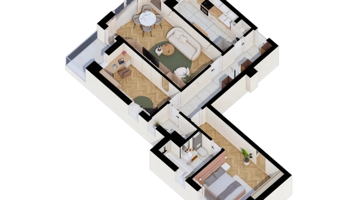 Oferta Apartament nou, 3 camere decomandat, 80 mp, CUG, de vanzare,  Al. T. Neculai imagine 5