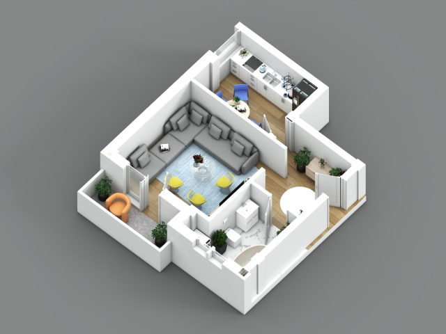 Visani apartament nou  40 mp, 1 camera,  decomandat, de vanzare,  (Profi Visan) 161769