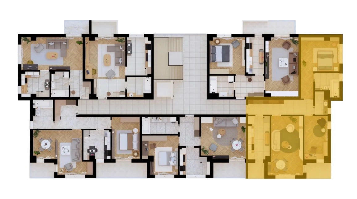 Oferta Apartament nou, 3 camere decomandat, 80 mp, CUG, de vanzare,  Al. T. Neculai imagine 4