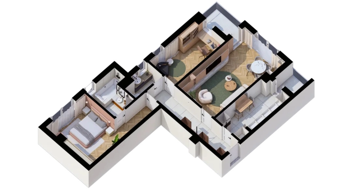 Oferta Apartament nou, 3 camere decomandat, 80 mp, CUG, de vanzare,  Al. T. Neculai imagine 2