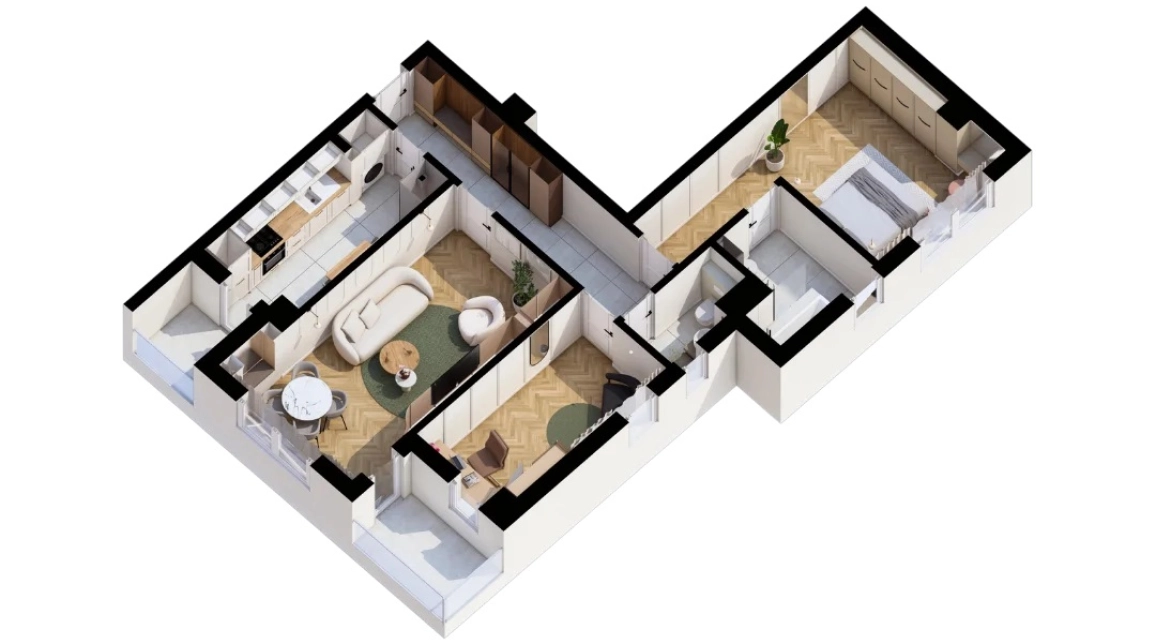 Oferta Apartament nou, 3 camere decomandat, 80 mp, CUG, de vanzare,  Al. T. Neculai imagine 1