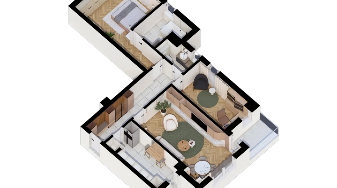 Oferta Apartament nou, 3 camere decomandat, 80 mp, CUG, de vanzare,  Al. T. Neculai imagine 3