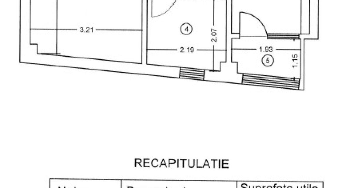 Oferta Alexandru cel Bun apartament nou 39 mp, 1 camera, decomandat, de vanzare,  Tigarete - bl.nou Intabulat imagine 2