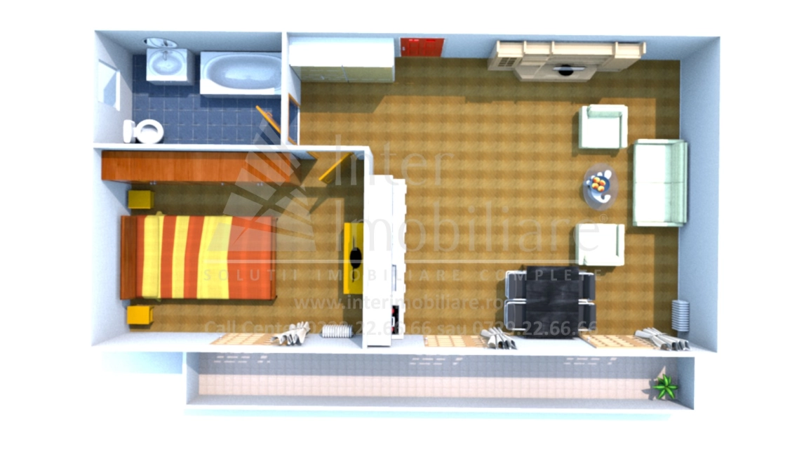 Oferta Apartament nou de vanzare, 2 camere, open-space, 58 mp, Frumoasa,  Manastirea Cetatuia - Hlincea imagine 1