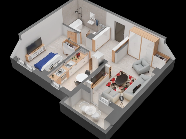 Apartament 2 camere - Alexandru cel Bun