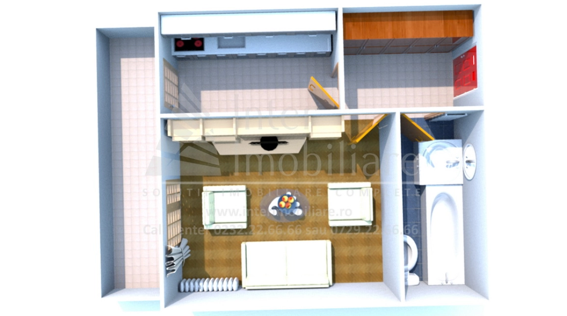 Oferta Garsoniera nou,  31 mp, Galata, de vanzare,  Notariat Iulia Paduraru imagine 1