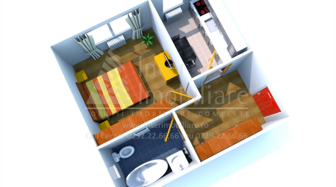 Oferta De vanzare apartament, 1 camera, decomandat, 29 mp, CUG,  Cartier Panoramic Residence imagine 2