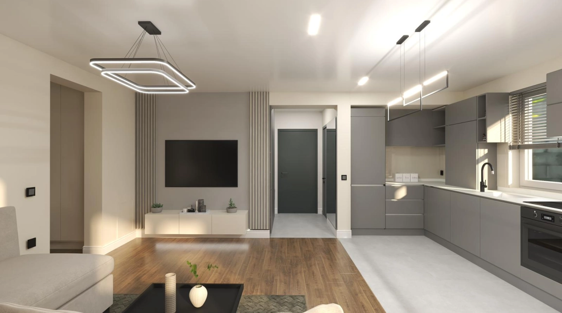 Oferta Apartament nou de vanzare, 2 camere, open-space, 53 mp, Bucium,  Gradinita Kids Heaven imagine 6