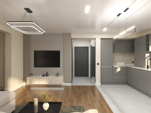 Apartament nou de vanzare, 2 camere,  open-space,  53 mp, Bucium,  (Gradinita Kids Heaven) 162205