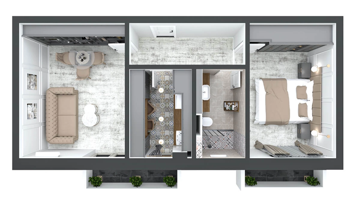 Oferta De vanzare apartament nou, 2 camere, decomandat, 55 mp, Pacurari,  500m de la OMV  - Kaufland imagine 3