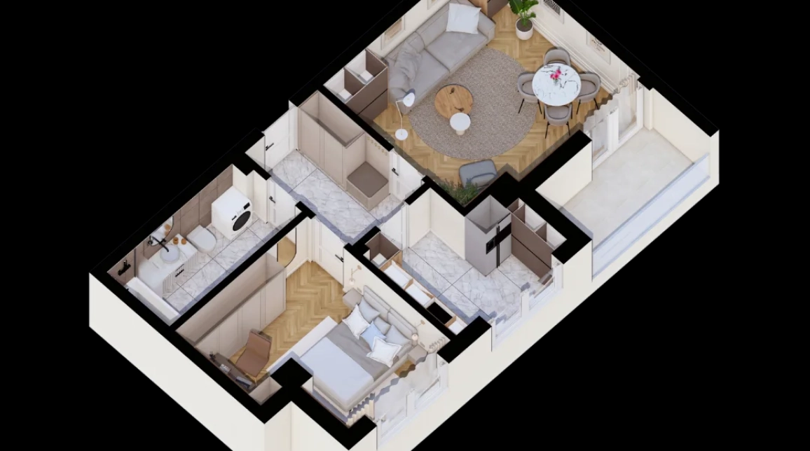 Oferta Apartament nou, 2 camere decomandat, 57 mp, CUG, de vanzare,  Langa Lac imagine 3