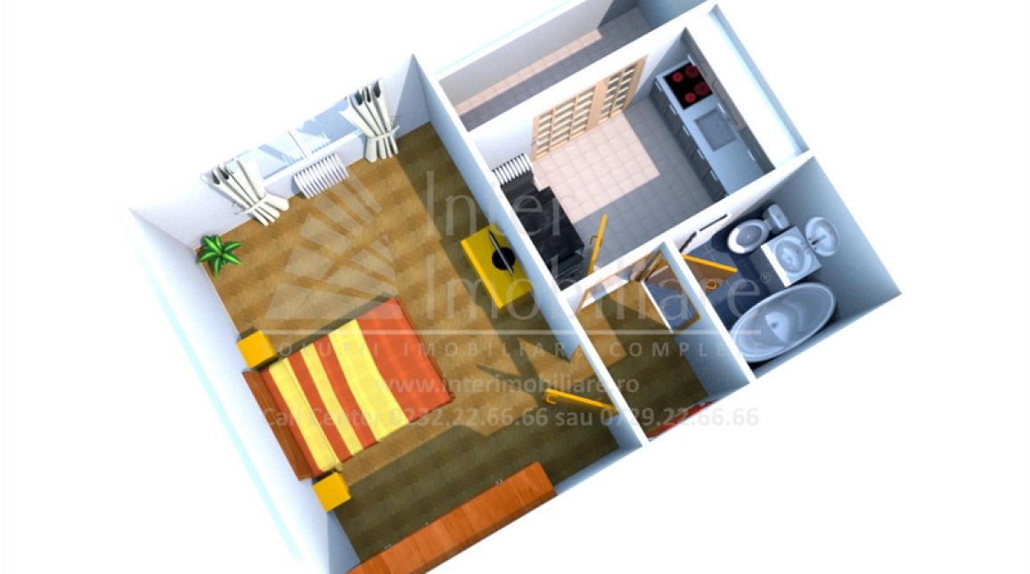 Oferta 1 camera, decomandat, 34 mp, de vanzare apartament in zona CUG,  Panoramic Residence Valea Adanca imagine 2