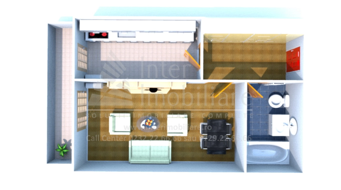 Oferta Alexandru cel Bun apartament nou 44 mp, 1 camera, decomandat, de vanzare,  Galata imagine 1