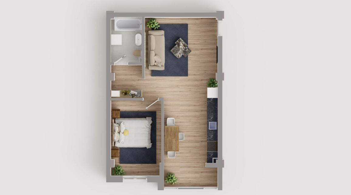 Oferta De vanzare apartament nou, 1 camera, decomandat, 41 mp, Popas Pacurari,  500m de Rond Carrefour Era imagine 1