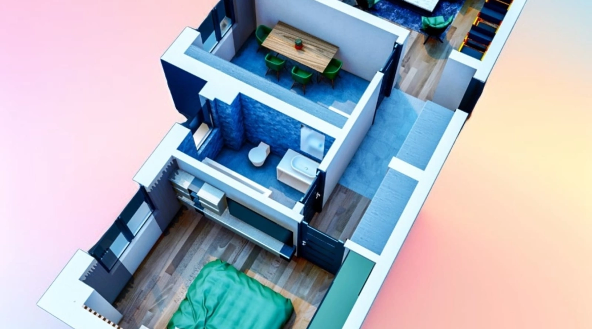 Oferta Bucium apartament nou 61 mp, 2 camere, decomandat, de vanzare,  TLT Visan imagine 2