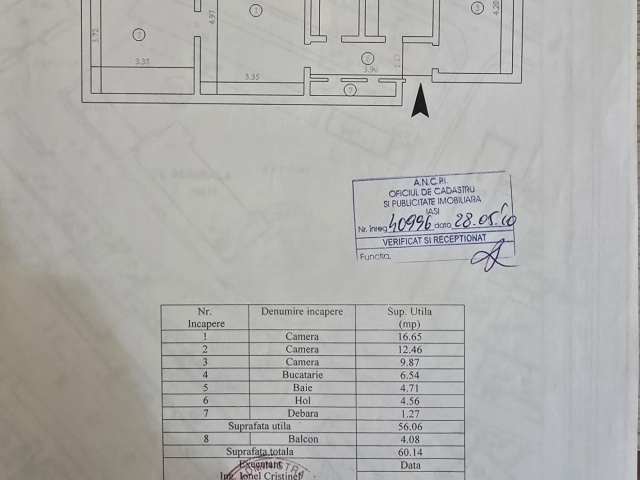 Apartament de vanzare, 3 camere,  semidecomandat,  65 mp, Podu Ros,  (Sensul Giratoriu) 162880