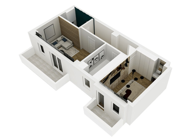 Apartament nou, 2 camere  decomandat,  61 mp, Pacurari, de vanzare,  (Kaufland - Rediu) 138951