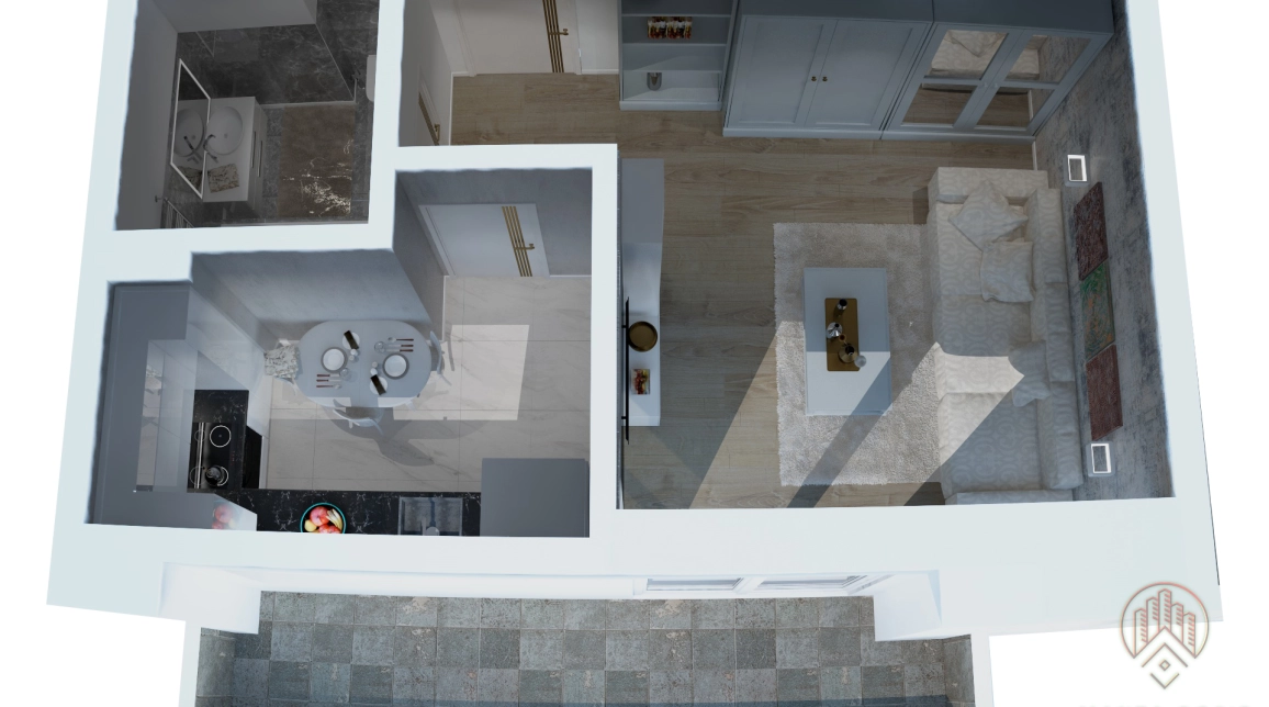 Oferta Nicolina apartament nou 44 mp, 1 camera, decomandat, de vanzare,  Continental la 3 km de Palas imagine 2