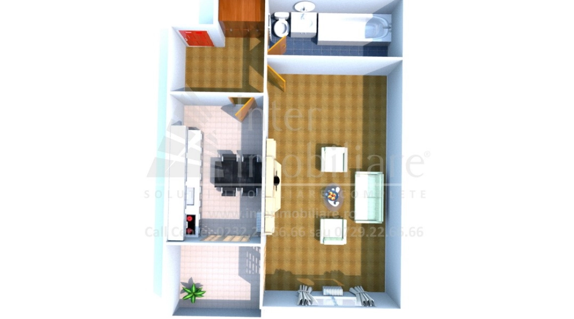 Oferta Nicolina apartament nou 44 mp, 1 camera, decomandat, de vanzare,  Pizza Nico imagine 1