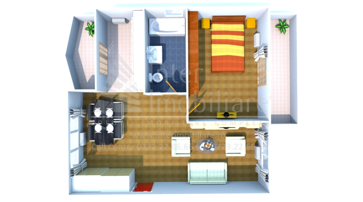 Oferta 2 camere, decomandat, 61 mp, de vanzare apartament nou in zona Bucium,  Visani - 1,5 km de Family Market imagine 10