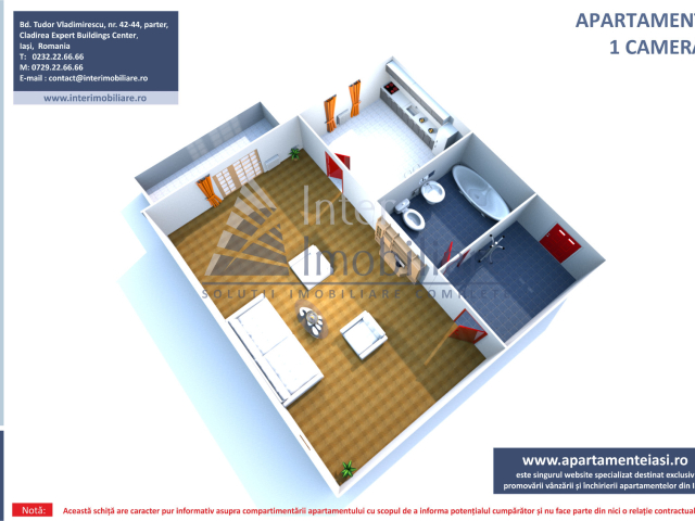 1 camera,  semidecomandat,  36 mp, de vanzare apartament in zona Nicolina,  (Rondul Vechi) 163353