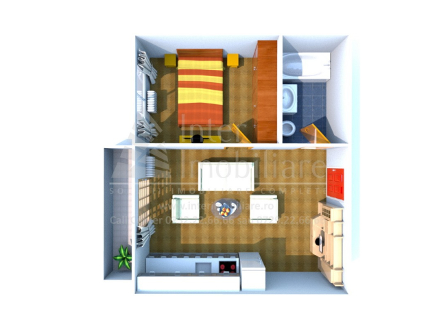 Bucium apartament nou  43 mp, 2 camere,  open-space, de vanzare,  (Profi Visan) 159169