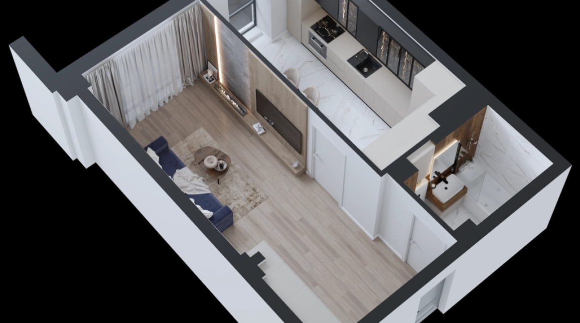 Oferta De vanzare apartament nou, 1 camera, decomandat, 45 mp, CUG,  Tehnopolis imagine 1