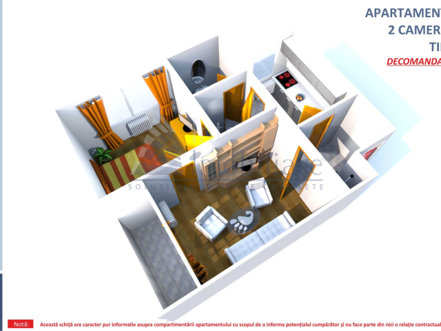 Apartament, 2 camere  decomandat,  41 mp, Podu Ros, de vanzare,  (Sensul Giratoriu Podu ros) 162211