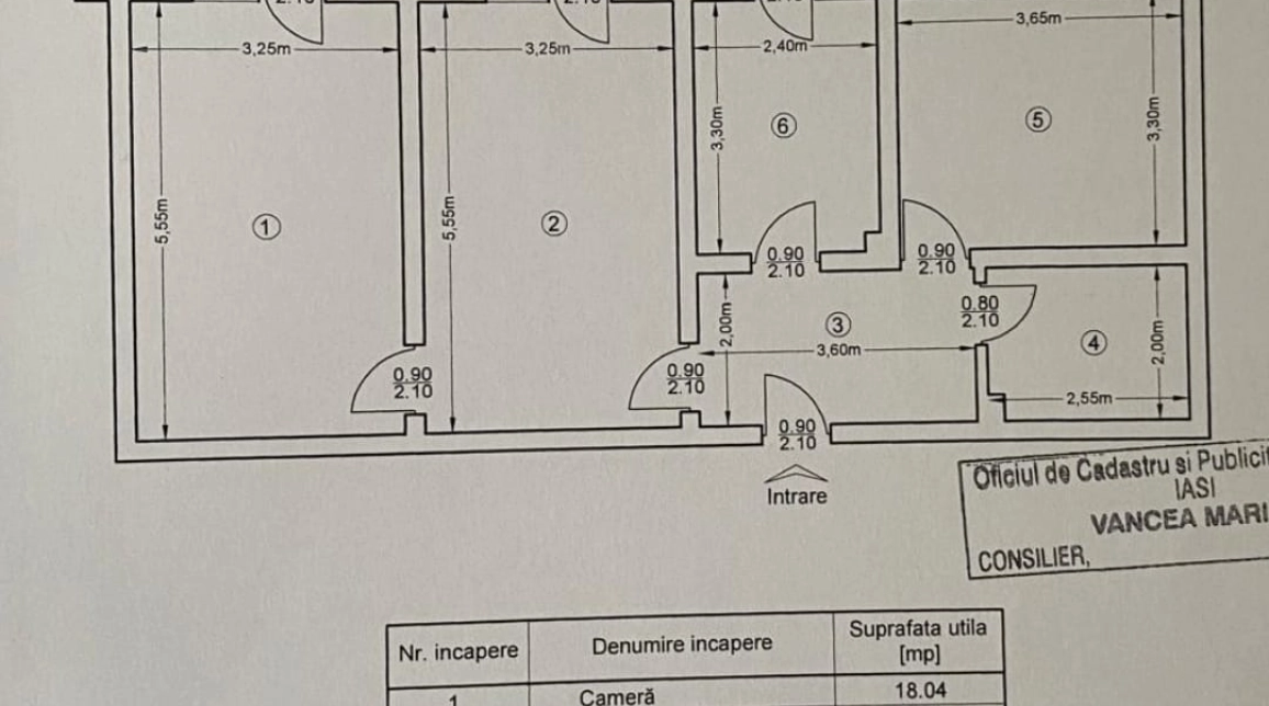 Oferta Popas Pacurari apartament 78 mp, 3 camere, decomandat, de vanzare,  Mega Image- Soleia imagine 15