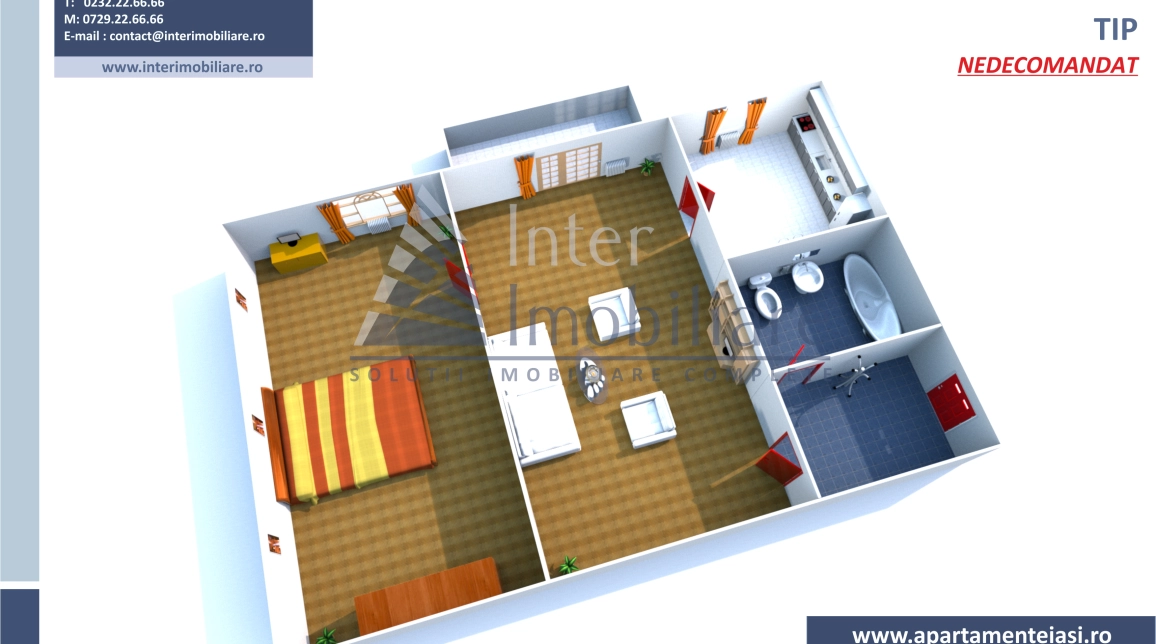 Oferta De vanzare apartament, 2 camere, nedecomandat, 37 mp, Tatarasi,  Eternitate imagine 1