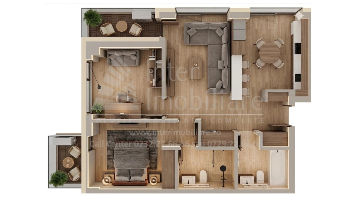 Oferta Tatarasi apartament nou 71 mp, 3 camere, open-space, de vanzare,  Supermarket Lidl-Aurel Vlaicu imagine 1