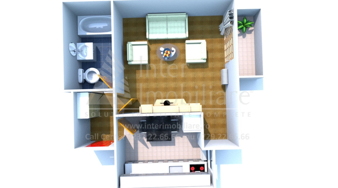 Oferta Miroslava apartament nou 41 mp, 1 camera, decomandat, de vanzare,  Platou Galata imagine 2