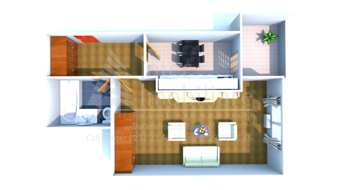 Oferta 1 camera, decomandat, 47 mp, de vanzare apartament nou in zona Nicolina,  Al Tudor Neculai-Lidl imagine 1