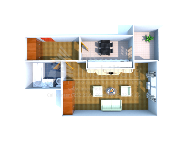 1 camera,  decomandat,  47 mp, de vanzare apartament nou in zona Nicolina,  (Al Tudor Neculai-Lidl) 160828