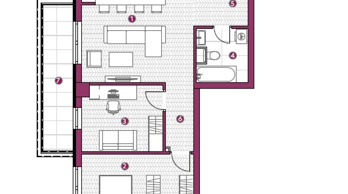 Oferta De vanzare apartament nou, 3 camere, open-space, 72 mp, Galata,  Platoul Galata- Cartier de blocuri noi imagine 1