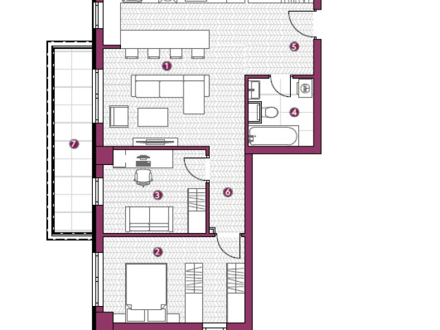 De vanzare apartament nou, 3 camere,  open-space,  72 mp, Galata,  (Platoul Galata- Cartier de blocuri noi) 161657